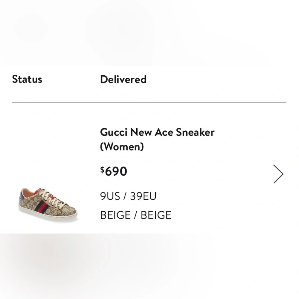 Authentic Gucci sneakers size 9 from Nordstroms  the soles are worn (see pics) - Picture 12 of 13